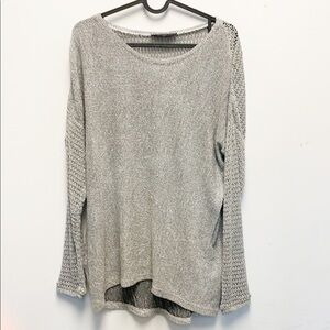 Generation Love silver metallic long sleeve top